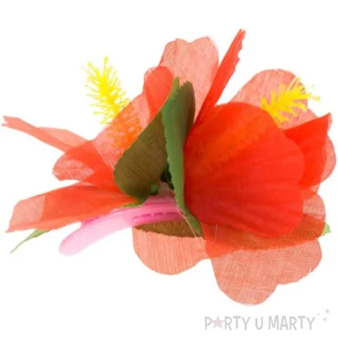 spinka hawajska aloha kwiaty czerwona godan