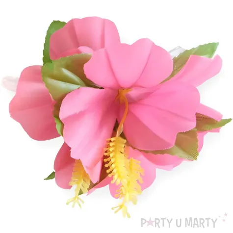 spinka hawajska aloha kwiaty rozowa godan