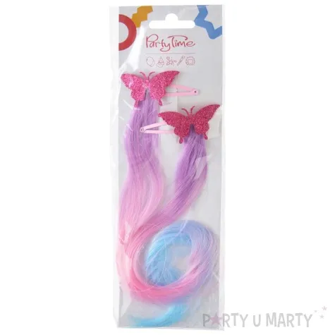 spinki pasemka motylki blekitno rozowy arpex