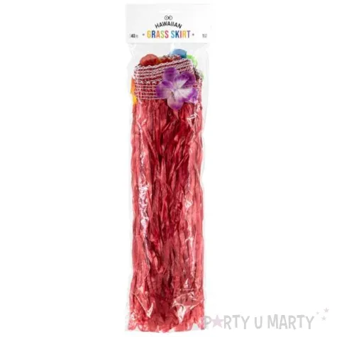 spodnica hawajska czerwona partypal 40 cm