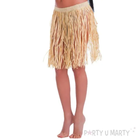 spodnica hawajska krotka bezowa carnival toys 45 cm