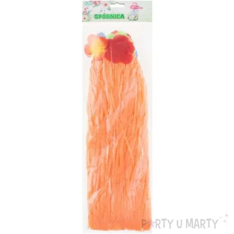 spodnica hawajska krotka pomaranczowa godan 40 cm