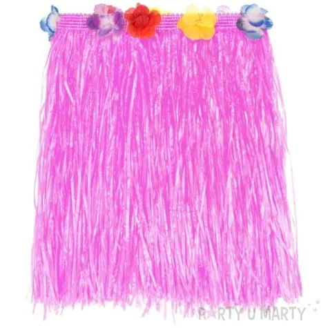 spodnica hawajska rozowa partytino 40 cm