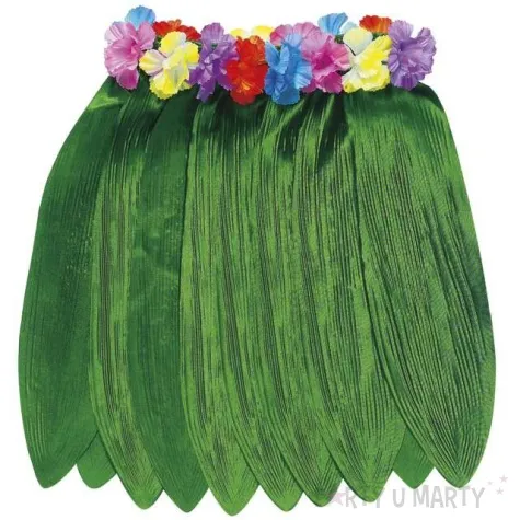 spodnica hawajska z lisci zielona widmann 40 cm