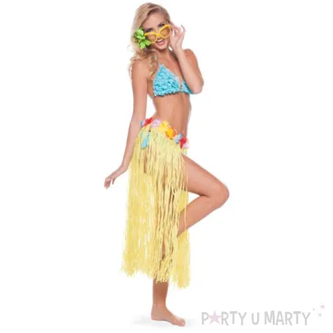 spodnica hawajska zolta folat 80 cm