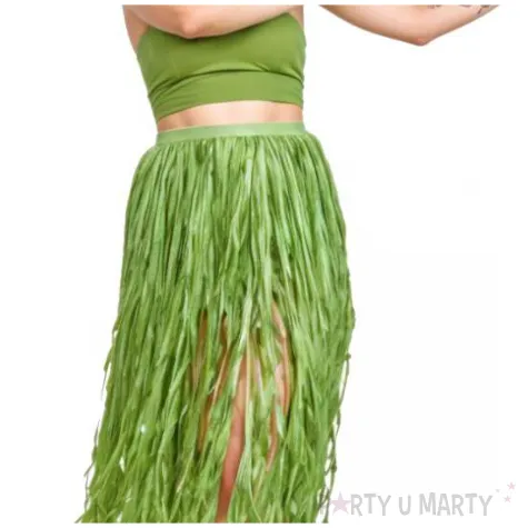 spodnica rafia hawajska zielony partydeco 77 cm