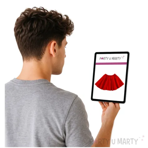 spodniczka czerwona tancereczka strech kraszek 33 cm