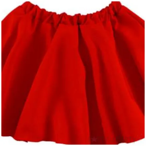 spodniczka czerwona tancereczka strech kraszek 33 cm