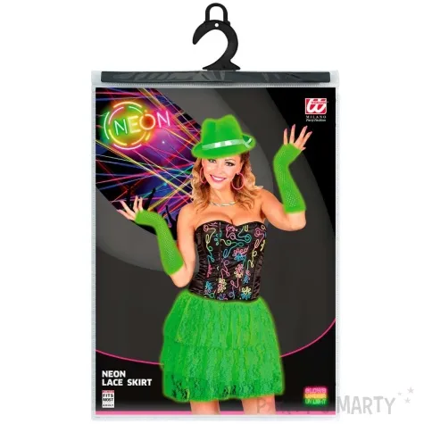 spodniczka koronkowa lata 80 zielony widmann