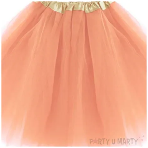 spodniczka tutu classic brzoskwiniowy partypal 40 cm