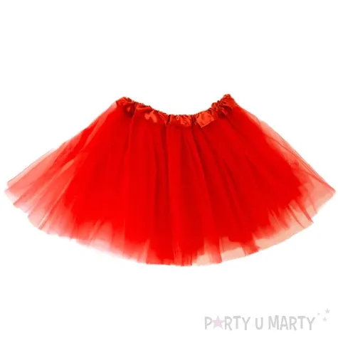 spodniczka tutu classic czerwony partypal 30 cm