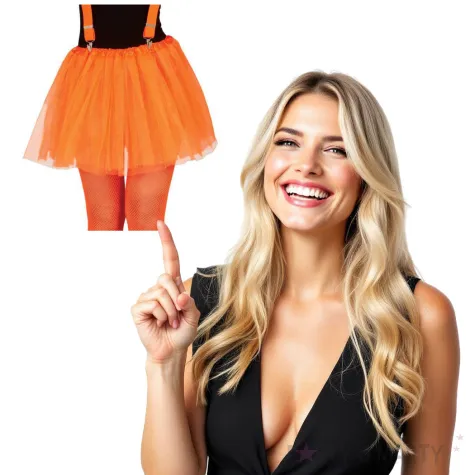 spodniczka tutu classic neon pomaranczowe guirca 40 cm