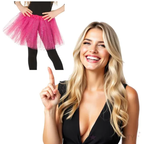 spodniczka tutu classic shine rozowa guirca 31 cm