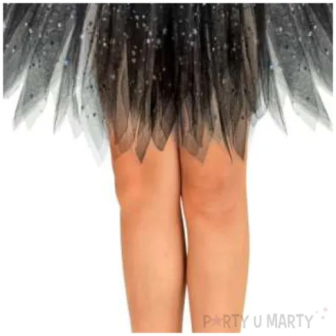 spodniczka tutu dziecieca czarna z gwiazdkami widmann