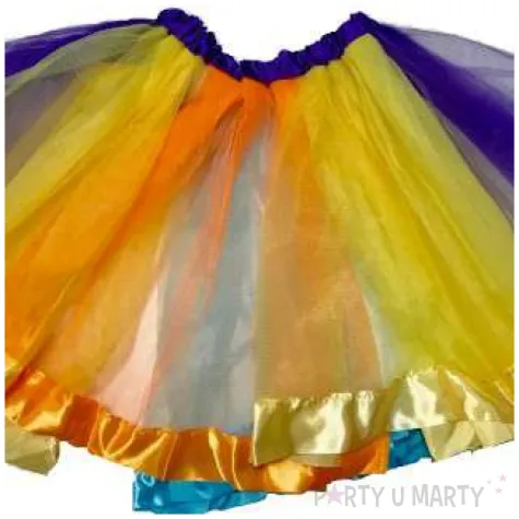 spodniczka tutu dziecieca teczowa kraszek 30 cm