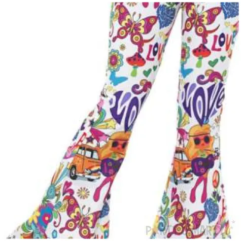 spodnie party dzwony hipiski smiffys rozm m