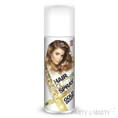 spray koloryzujacy brokatowy zloty paint glow 125 ml