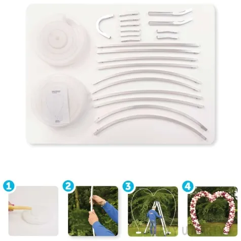 stelaz do girland balonowych serce stojace gemar 220 x 260cm