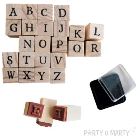 stemple alfabet literki amscan