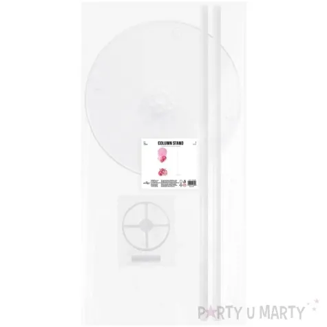 stojak do balonow classic sztyca bialy partypal 70 cm