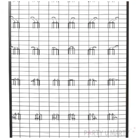 stojak do balonow krata z polka czarny godan 90 cm