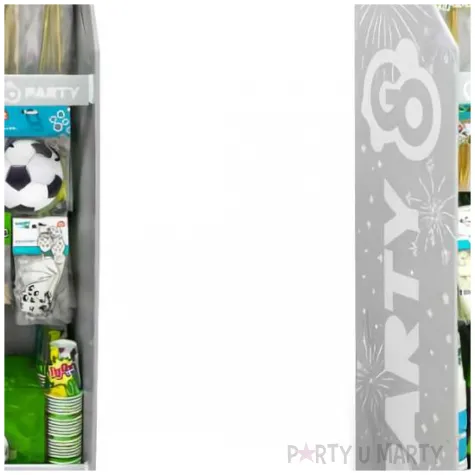 stojak do balonow papierowy polki z haczykami szary godan 160 cm