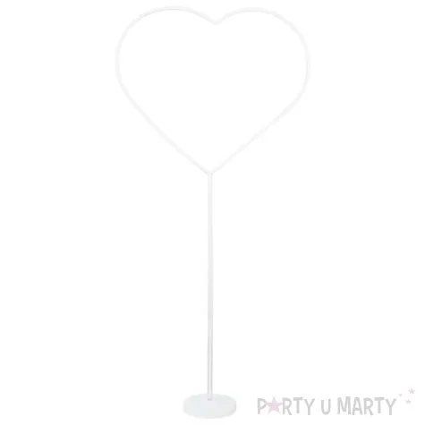 stojak do balonow serce bialy partypal 150 cm