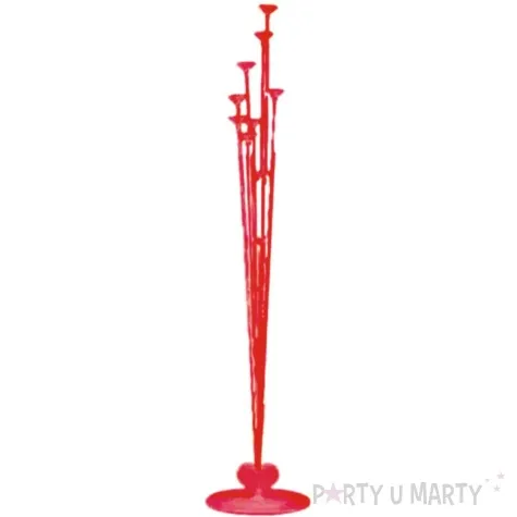 stojak do balonow serce czerwony partypal