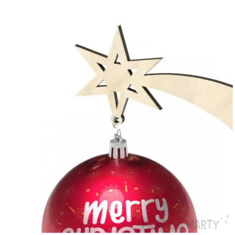 stojak na bombke choinka z gwiazda 23 cm
