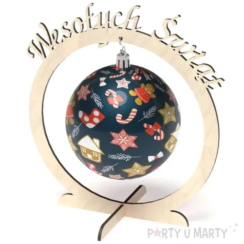stojak na bombke wesolych swiat 16 cm