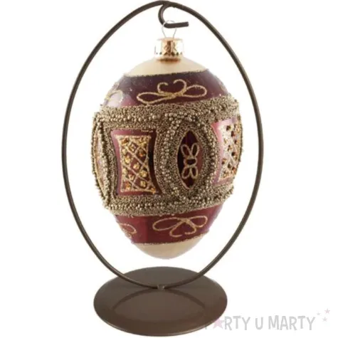 stojak na pisanke classic owal zloty aliga 21 cm