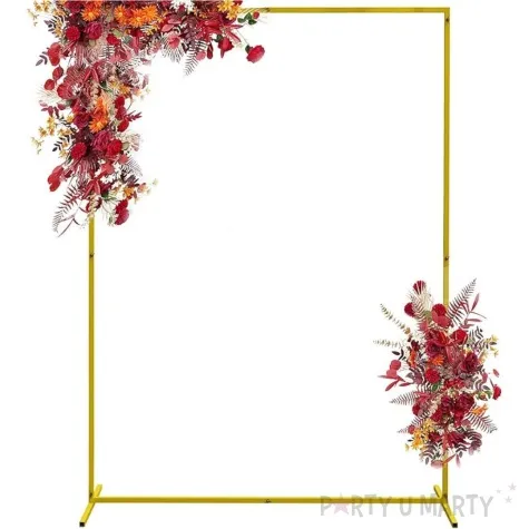 stojak na tlo kwadrat zloty partydeco 150x200 cm