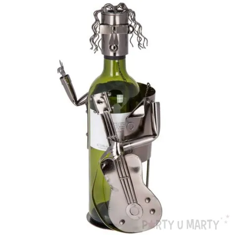 stojak na wino gitarzysta metalowy ootb