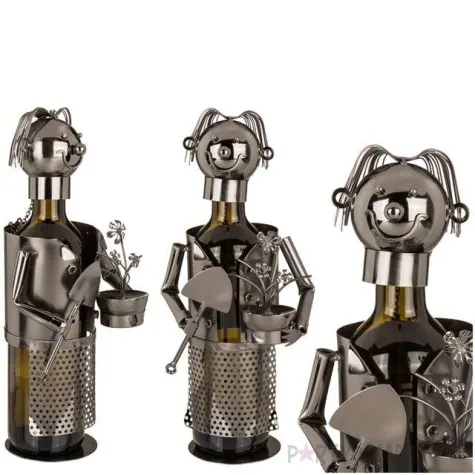 stojak na wino ogrodnik metalowy ootb