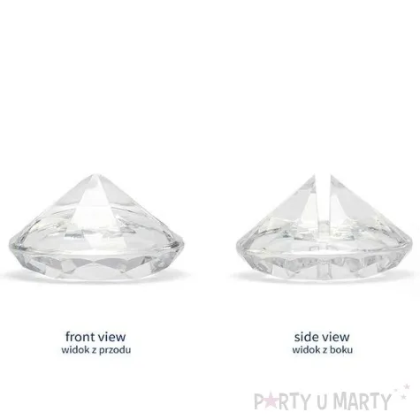 stojak na wizytowki diament bezbarwny 40 mm 10 szt