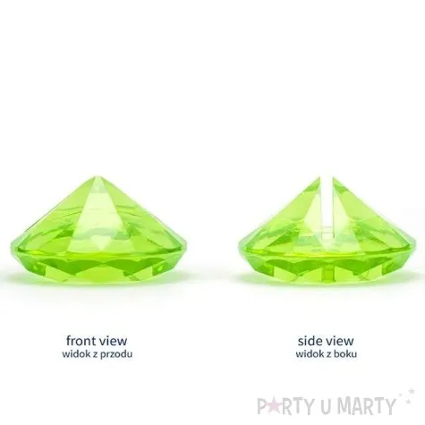 stojak na wizytowki diament zielone jabluszko 40 mm 10 szt