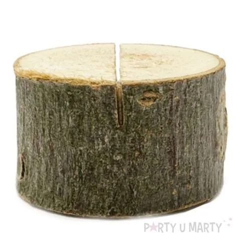 stojak na wizytowki drewno brazowy partydeco 4 cm 6 szt