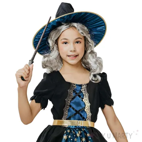 str j dla dziecka wied ma sukienka i kapelusz czarny niebieski godan 110 120