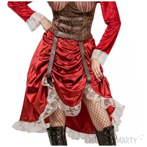 stroj damski cosplay na karnawal steampunk sukienka wiktorianska rozm m