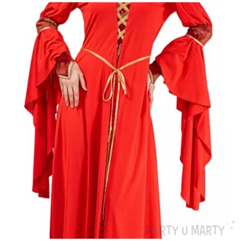 stroj damski larp cosplay karnawal sredniowieczna ksiezniczka suknia czerwony rozm m