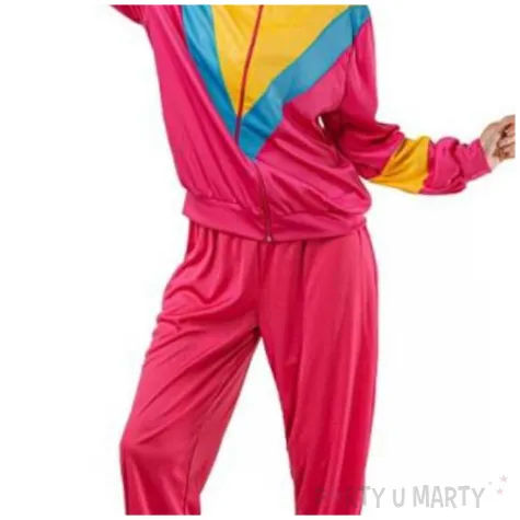 stroj damski na karnawal gimnastyczka ortalionowy dres retro lata 80 godan rozm s