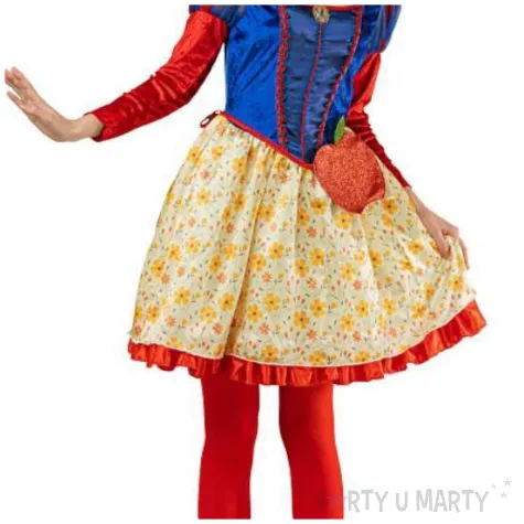 stroj damski na karnawal krolewna sniezka zestaw sukienka opaska torebka rozm s