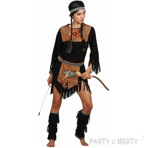 stroj damski na karnawal larp cosplay dziki zachod indianka zestaw rozm m