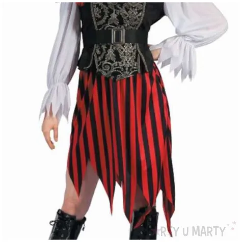 stroj damski na karnawal piratka zestaw bluzka spodnica pasek opaska rozm s