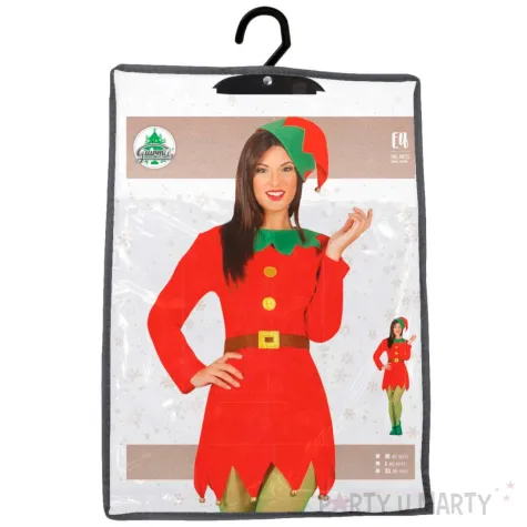 stroj damski na mikolajki boze narodzenie elfka pracowitka guirca l