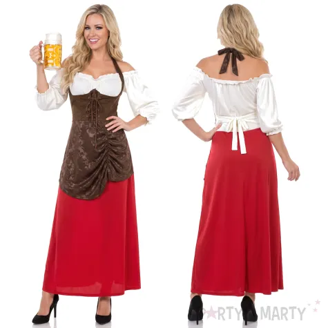 stroj damski na oktoberfest sukienka bawarka karczmarka festiwal piwa l