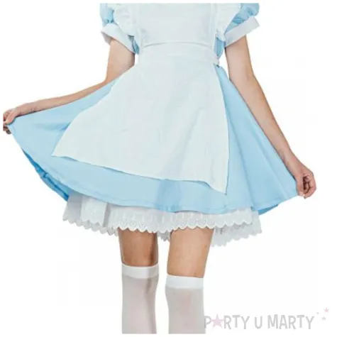 stroj dla doroslych alicja z krainy czarow sukienka fartuszek i opaska godan rozm m