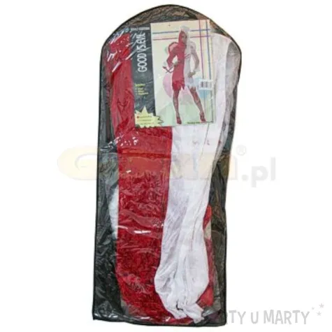 stroj dla doroslych bialo czerwona diablica roz 38