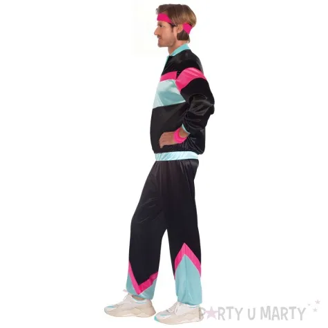 stroj dla doroslych biegacz ortalionowy dres retro lata 80 amscan rozm s