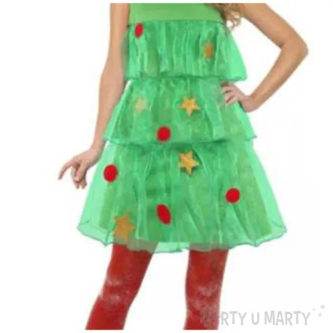 stroj dla doroslych choinka sukienka z kapeluszem smiffys rozm s